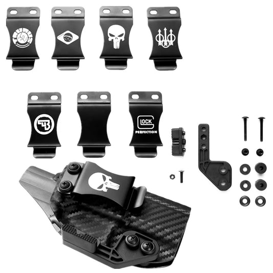 Metal Clip Flap Wing Claw for IWB Glock Beretta Taurus CZ Punisher Kydex Carbon Fiber Holster 1.5" Gun Belts Concealed Carry