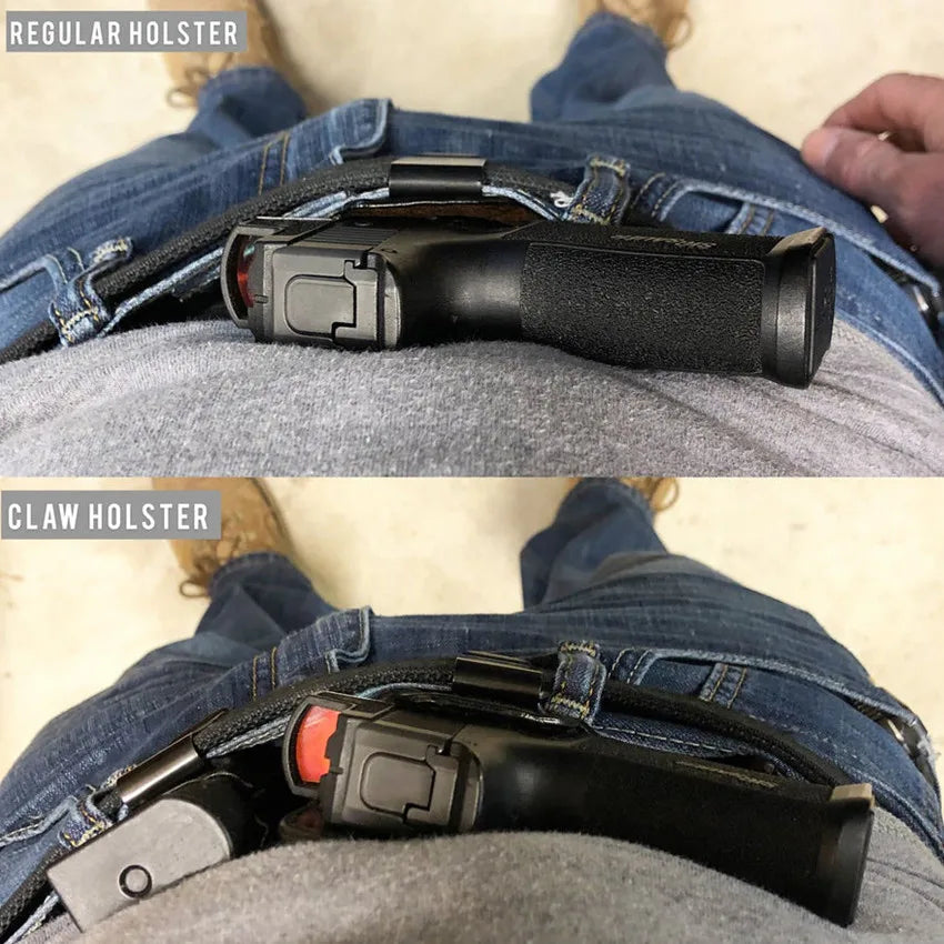 Metal Clip Flap Wing Claw for IWB Glock Beretta Taurus CZ Punisher Kydex Carbon Fiber Holster 1.5" Gun Belts Concealed Carry
