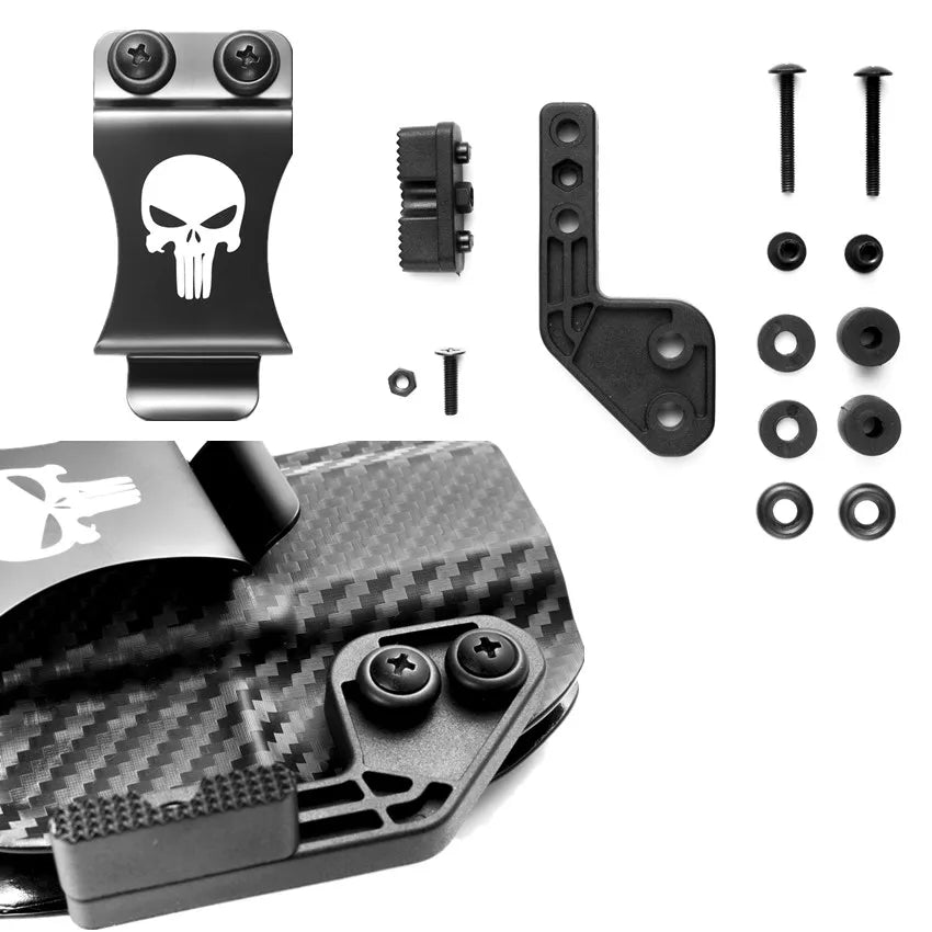Metal Clip Flap Wing Claw for IWB Glock Beretta Taurus CZ Punisher Kydex Carbon Fiber Holster 1.5" Gun Belts Concealed Carry