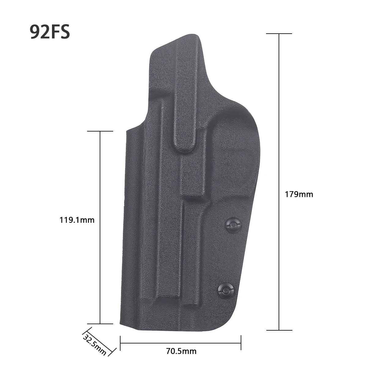 IWB Kydex Gun Holster for Berett 92Fs G26 CZ P07 941 G2C 1911 Walter PPQ TH9 MP40 inside Waistband Concealed Carry Holsters