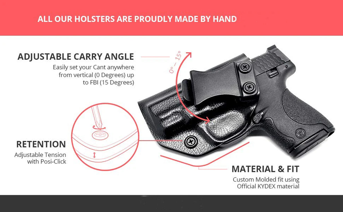 Kydex inside Waistband Holster for HK USP 9Mm .40 Compact Concealed Carry IWB Case Right Hand Quick Draw