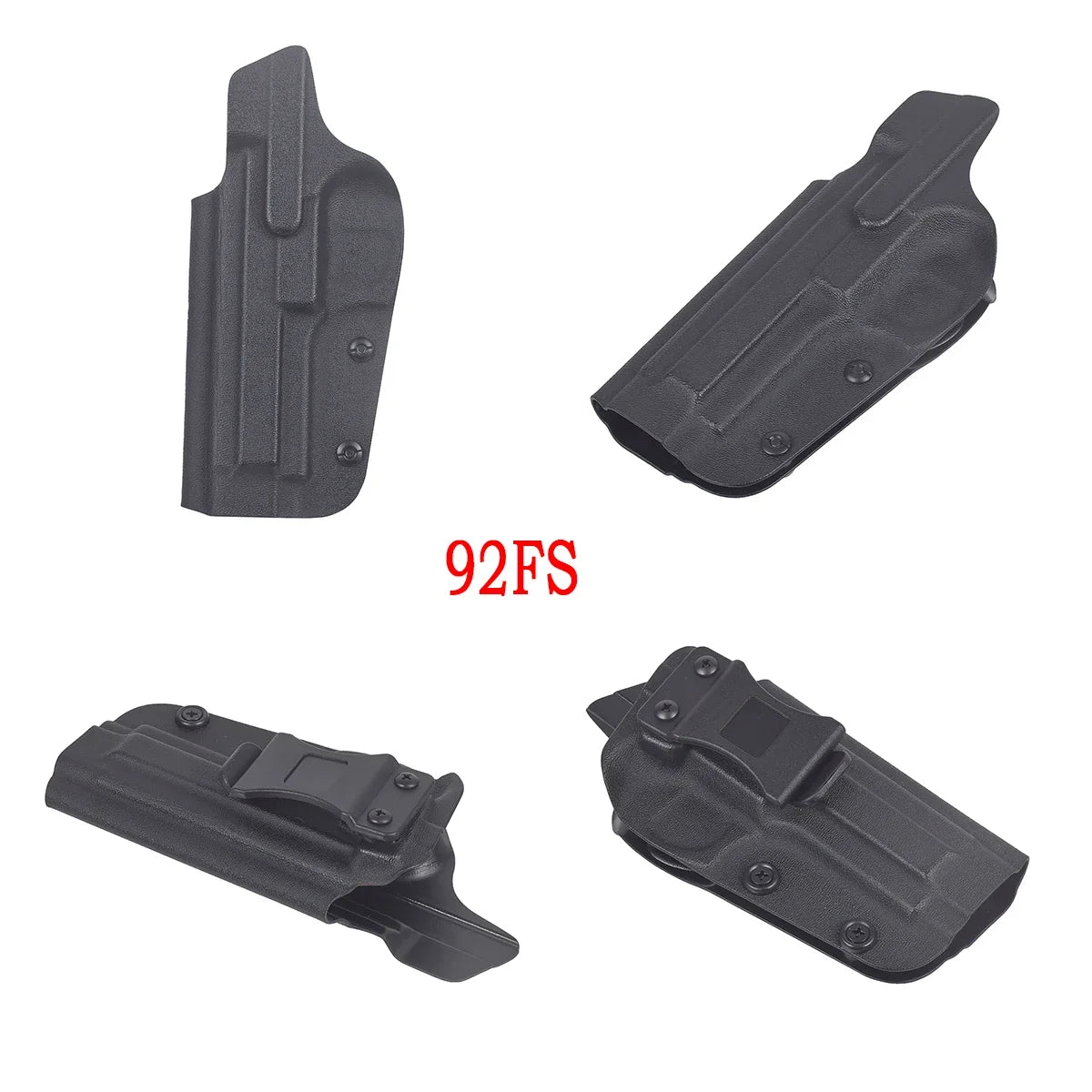 IWB Kydex Gun Holster for Berett 92Fs G26 CZ P07 941 G2C 1911 Walter PPQ TH9 MP40 inside Waistband Concealed Carry Holsters