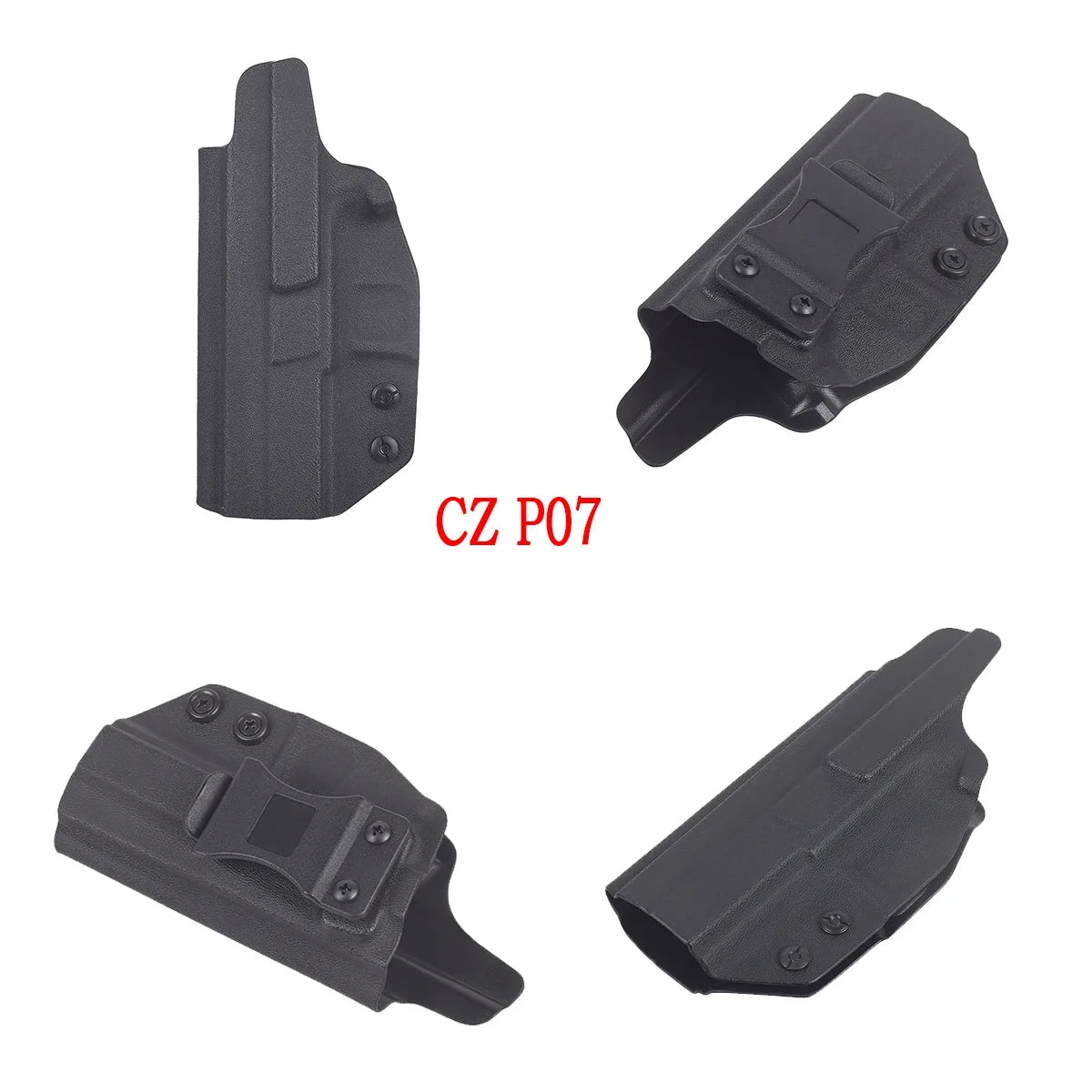 IWB Kydex Gun Holster for Berett 92Fs G26 CZ P07 941 G2C 1911 Walter PPQ TH9 MP40 inside Waistband Concealed Carry Holsters