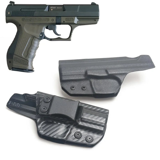 Carbon Fiber Kydex inside Waistband Holster for Walther P99 IWB Case Pant Belt Clip Concealed Carry Concealment Cross Draw