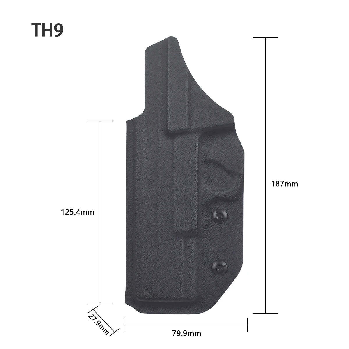 IWB Kydex Gun Holster for Berett 92Fs G26 CZ P07 941 G2C 1911 Walter PPQ TH9 MP40 inside Waistband Concealed Carry Holsters