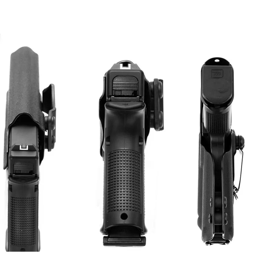 Kydex Internal Holster for Glock 17 19 19X 25 31 45 MOS with Olight Baldr S PL Mini 2 800 Lumens GM23 Flashlight Tactical Light