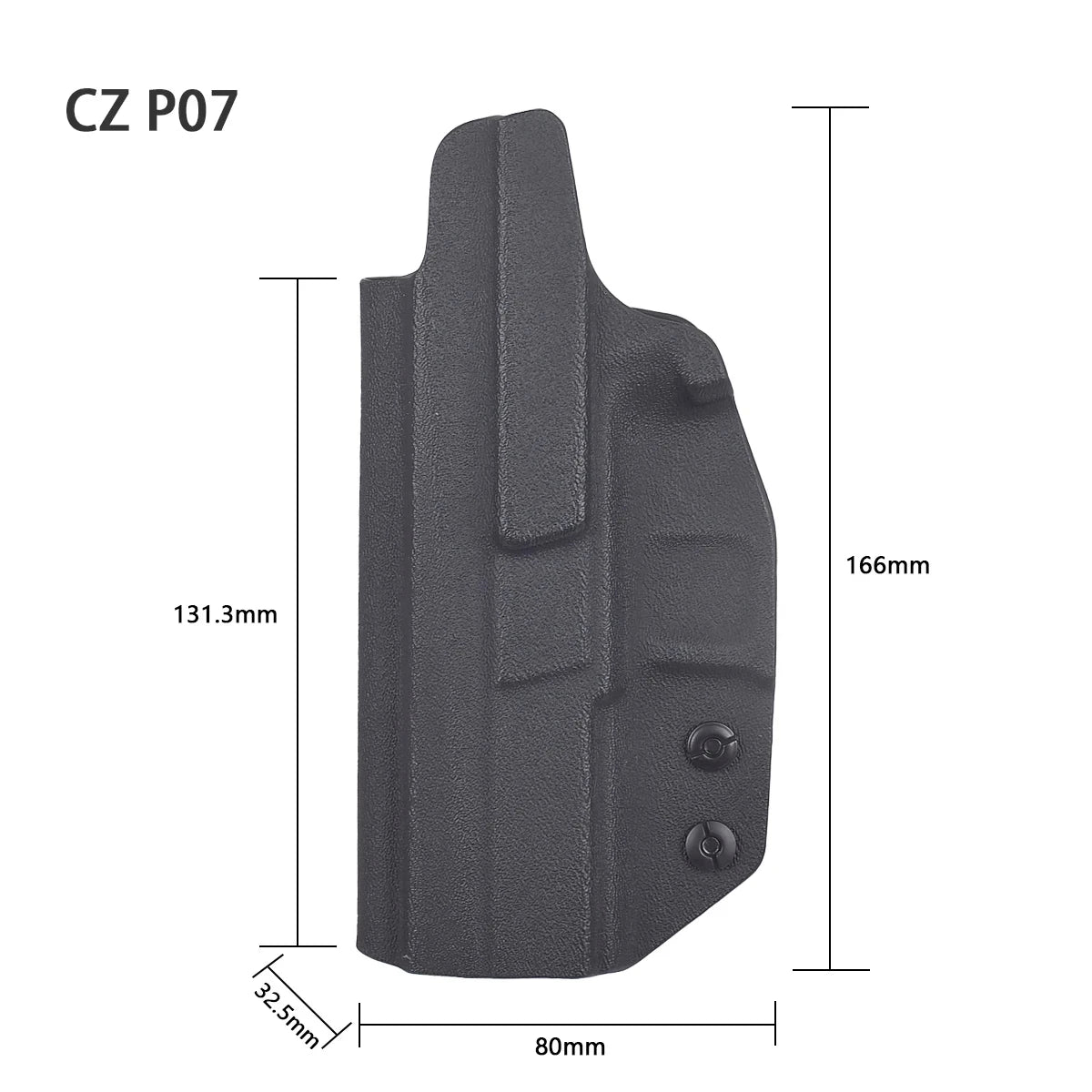 IWB Kydex Gun Holster for Berett 92Fs G26 CZ P07 941 G2C 1911 Walter PPQ TH9 MP40 inside Waistband Concealed Carry Holsters