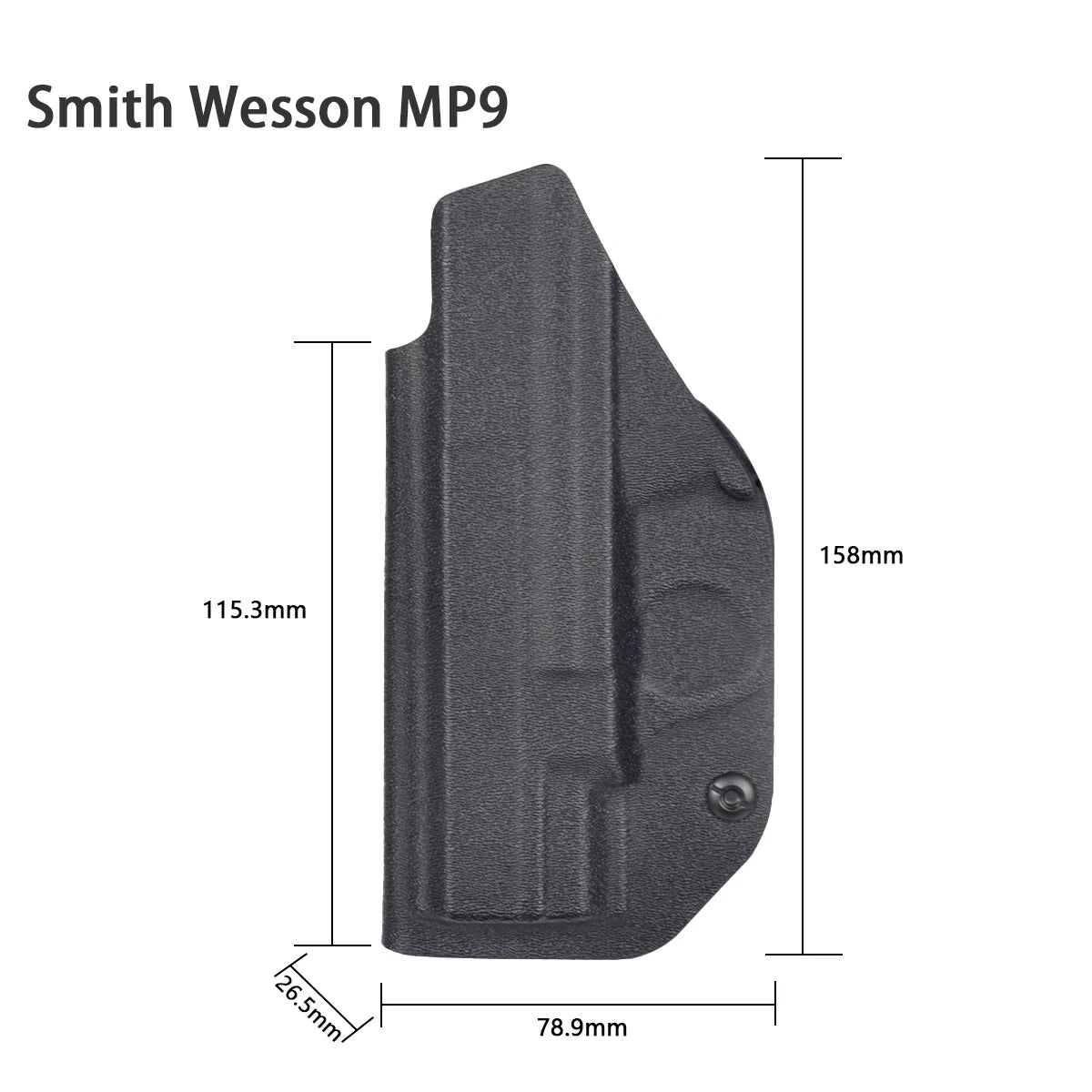 IWB Kydex Gun Holster for Berett 92Fs G26 CZ P07 941 G2C 1911 Walter PPQ TH9 MP40 inside Waistband Concealed Carry Holsters