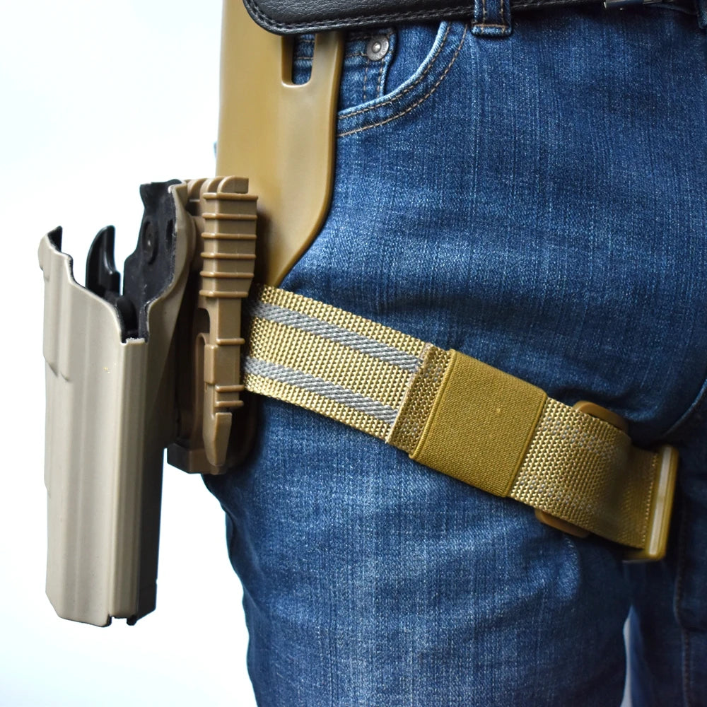 Tactical Thigh Strap Elastic Band Strap for Drop Leg Gun Holster Platform Leg Hanger Airsoft Hunting Accessories for Glock 1911