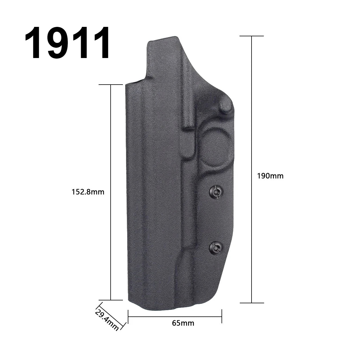 IWB Kydex Gun Holster for Berett 92Fs G26 CZ P07 941 G2C 1911 Walter PPQ TH9 MP40 inside Waistband Concealed Carry Holsters
